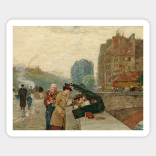 Quai St. Michel by Childe Hassam Magnet